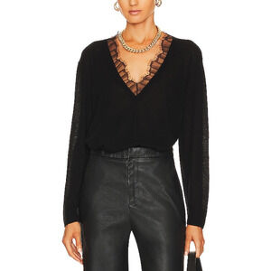 Iro 'Haby' Black Wool Sweater Size S